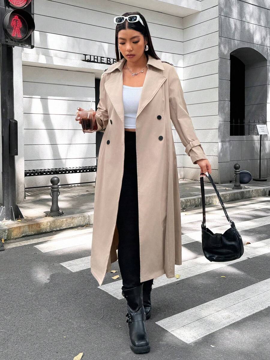 SHEIN GRANDE TAILLE (44/46/48/50/52/54) Coupe-vent élégant à manches longues col tailleur double boutonnage e144 https://sheinstyle.store original Algerie DZ SHEIN GRANDE TAILLE (44/46/48/50/52/54) Coupe-vent élégant à manches longues col tailleur double boutonnage e144 https://sheinstyle.store original Algerie DZ