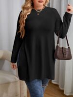SHEIN GRANDE TAILLE (44/46/48/50) – Liquette fendue sur les côtés pour femme V36 https://sheinstyle.store original Algerie DZ