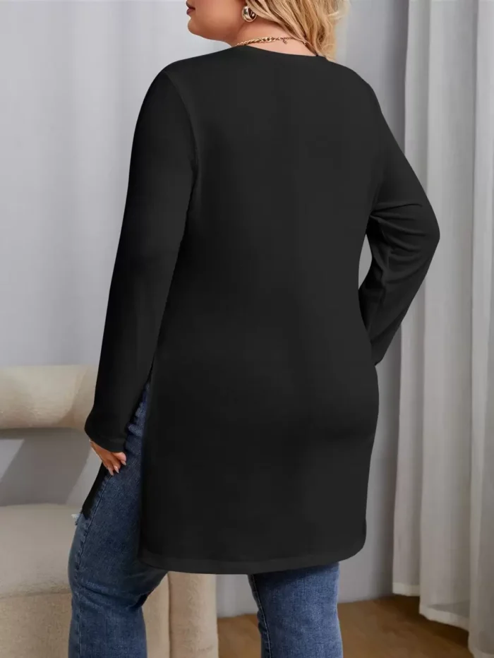 SHEIN GRANDE TAILLE (44/46/48/50) – Liquette fendue sur les côtés pour femme V36 https://sheinstyle.store original Algerie DZ