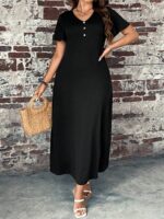 SHEIN GRANDE TAILLE (48/50) – Robe boutonnée pour femme, coupe classique V93 https://sheinstyle.store original Algerie DZ