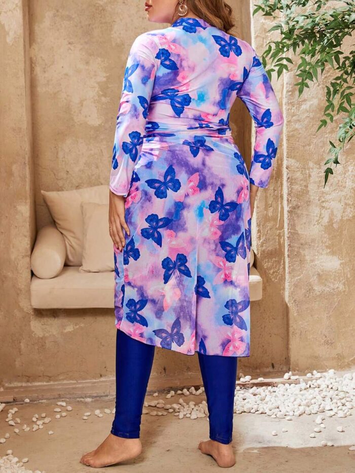 SHEIN GRANDE TAILLE (44/46/48/50) – Ensemble tankini à imprimé papillon E34 https://sheinstyle.store original Algerie DZ