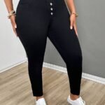 SHEIN GRANDE TAILLE (52/54) Jean skinny noir doublé coton – Confort extensible E155 https://sheinstyle.store original Algerie DZ