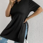 SHEIN GRANDE TAILLE (44/46/48/50/52/54) LIQUETTE à fente latérale E60 https://sheinstyle.store original Algerie DZ