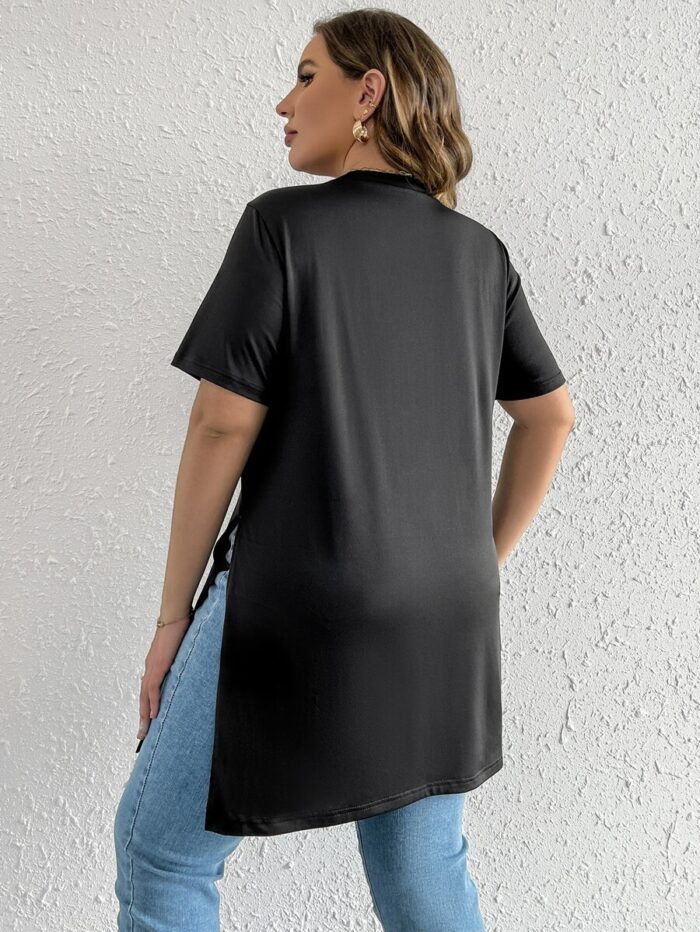 SHEIN GRANDE TAILLE (44/46/48/50/52/54) LIQUETTE à fente latérale E60 https://sheinstyle.store original Algerie DZ
