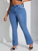 SHEIN GRANDE TAILLE (44/46) – Jean femme ample effet délavé E63 https://sheinstyle.store original Algerie DZ