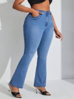 SHEIN GRANDE TAILLE (44/46) – Jean femme ample effet délavé E63 https://sheinstyle.store original Algerie DZ