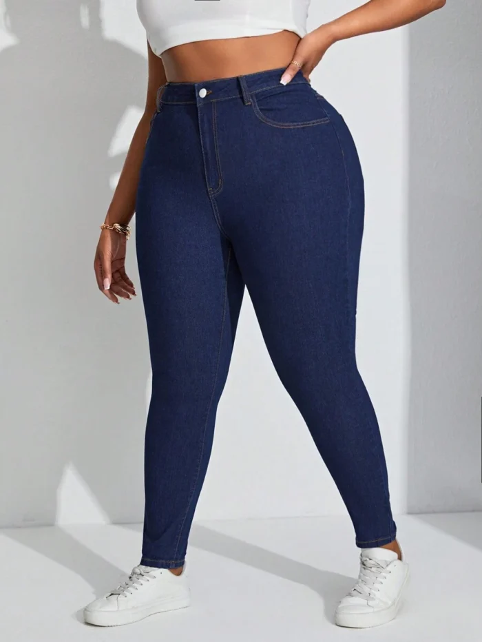 SHEIN GRANDE TAILLE (44/46) – Jean skinny sculptant effet affinant V99 https://sheinstyle.store original Algerie DZ