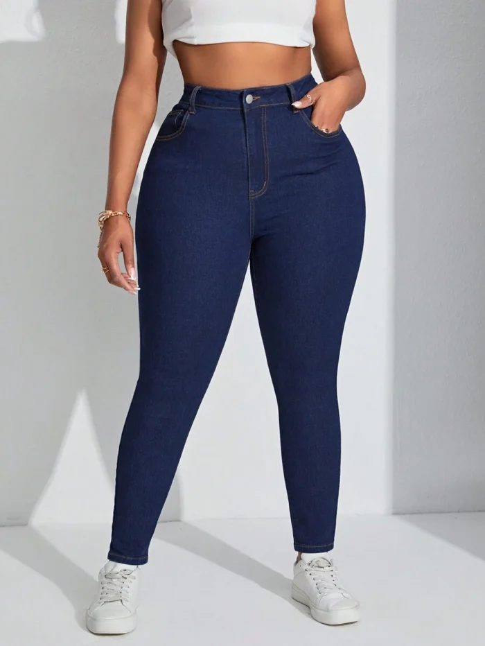 SHEIN GRANDE TAILLE (44/46) – Jean skinny sculptant effet affinant V99 https://sheinstyle.store original Algerie DZ