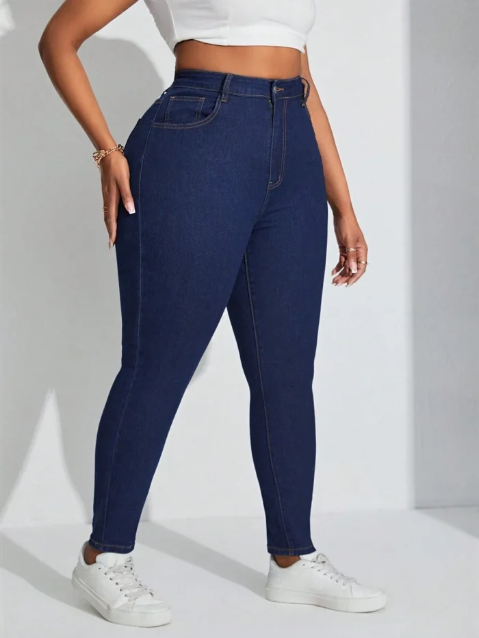 SHEIN GRANDE TAILLE (44/46) – Jean skinny sculptant effet affinant V99 https://sheinstyle.store original Algerie DZ