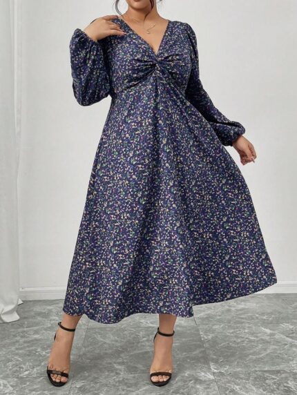SHEIN GRANDE TAILLE (52/54) – Robe fleurie à manches lanterne, élégante pour le printemps et l'automne E1666 https://sheinstyle.store original Algerie DZ SHEIN GRANDE TAILLE (52/54) – Robe fleurie à manches lanterne, élégante pour le printemps et l'automne E1666 https://sheinstyle.store original Algerie DZ