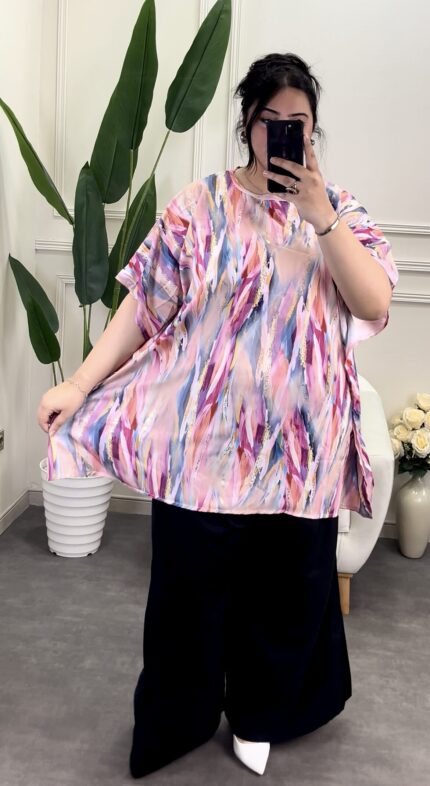2900 da ensemble grande taille  (52 à 64) pantalon + haut demi manches demic4 https://sheinstyle.store original Algerie DZ