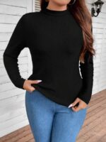 SHEIN GRANDE TAILLE (44/46/48/50/52/54) Pull col double élégant V20 https://sheinstyle.store original Algerie DZ