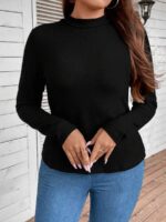 SHEIN GRANDE TAILLE (44/46/48/50/52/54) Pull col double élégant V20 https://sheinstyle.store original Algerie DZ