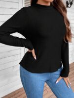 SHEIN GRANDE TAILLE (44/46/48/50/52/54) Pull col double élégant V20 https://sheinstyle.store original Algerie DZ