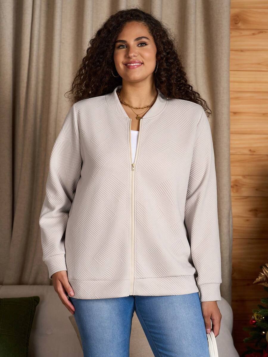 SHEIN GRANDE TAILLE (50/52) Veste légère élégante à fermeture zippée, couleur unie, style casual E208 https://sheinstyle.store original Algerie DZ SHEIN GRANDE TAILLE (50/52) Veste légère élégante à fermeture zippée, couleur unie, style casual E208 https://sheinstyle.store original Algerie DZ