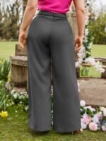 SHEIN GRANDE TAILLE (44/46/48/50/52/54) Pantalon large taille haute élégant pour femme E221 https://sheinstyle.store original Algerie DZ