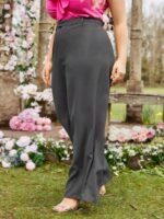 SHEIN GRANDE TAILLE (44/46/48/50/52/54) Pantalon large taille haute élégant pour femme E221 https://sheinstyle.store original Algerie DZ