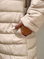 SHEIN GRANDE TAILLE (44/46) Manteau matelassé à capuche uni à manches longues E228 https://sheinstyle.store original Algerie DZ