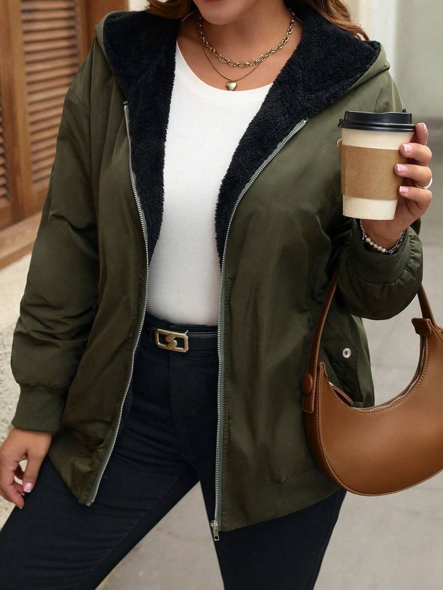 SHEIN GRANDE TAILLE (50/52) Veste zippée à manches longues élégante E235 https://sheinstyle.store original Algerie DZ SHEIN GRANDE TAILLE (50/52) Veste zippée à manches longues élégante E235 https://sheinstyle.store original Algerie DZ