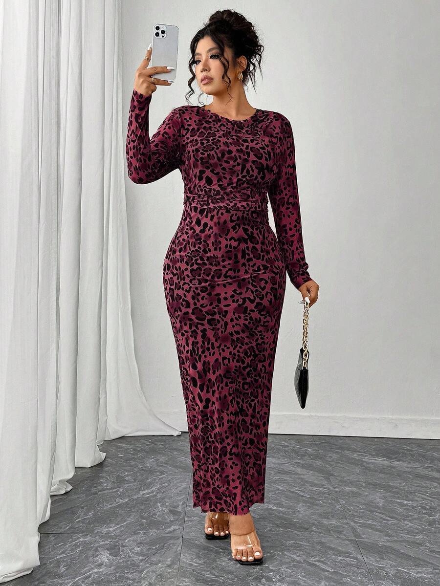 SHEIN GRANDE TAILLE (44/46/48/50/52/54) Robe élégante imprimé léopard à manches longues (Copie) E336 https://sheinstyle.store original Algerie DZ SHEIN GRANDE TAILLE (44/46/48/50/52/54) Robe élégante imprimé léopard à manches longues (Copie) E336 https://sheinstyle.store original Algerie DZ