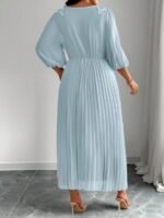 SHEIN GRANDE TAILLE (48/50/52/54) Robe élégante coupe A à taille froncée et imprimé floral E332 https://sheinstyle.store original Algerie DZ