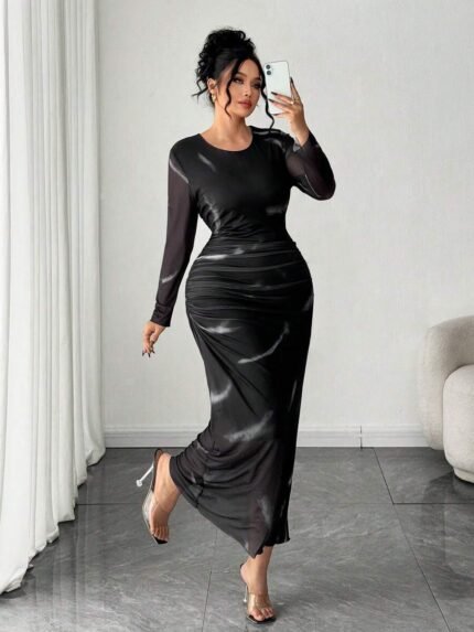 SHEIN GRANDE TAILLE (48/50/52/54) Robe fleurie élégante adaptée aux silhouettes petites E335 https://sheinstyle.store original Algerie DZ